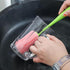 NUEAYMS Kitchen Cup Scrubber Mug for Coffee Cup Safe PP and Removable Head Flower Cleaning Brush Tall Bottle Glass