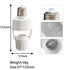 TAYCZGQL Bulbs 1 Pack, E26/E27 Bulb Light Socket Motion Sensor Light Switch Socket - Screw in Automatic Holder, Indoor