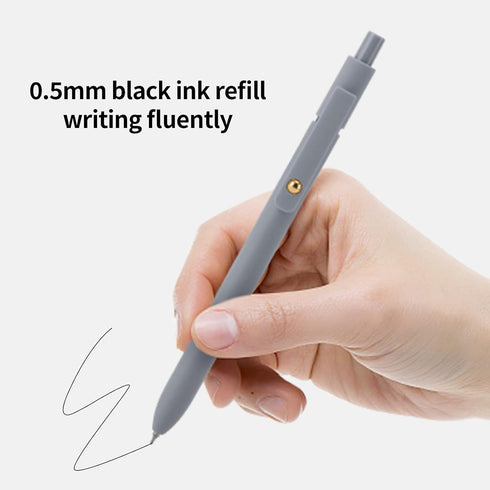 Ddaowanx Gel Pens, 12 Pcs 0.5mm Quick Dry Black Ink Pens, Fine Point Smooth Writing Gifts for Women (12 Pcs Morandi)