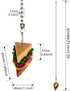 OMYZERO 12 Inch Ceiling Fan Pull Chain - Sandwich Ceiling Fan Pull Chain Extender with Ball Chain Connector,Pull Chains