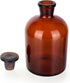 1000ml Borosilicate Glass Reagent Bottle, Narrow Mouth with Standard Ground Glass Stopper, Amber