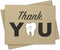 Embellish by Jackie Tooth Thank You Card for Dentists | Handmade Dental Hygienist Greeting Notecard