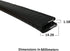 Flexible PVC Plastic Edge Protector, Sharp & Rough Surface Guard, 1/16' Edge, 9/16' Leg Length, Single Gripping Finger