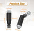 4pcs 180 M10 MECCANIXITY Sloped Ceiling Adapter, Degree Swivel Fine Thread Sloped Ceiling Light Fixture Adapter