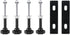 ZESUPER Adjustable Mounting Pin Set Support Brackets