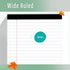 Legal Pads 8.5 x 11 - 2 Pack Writing Pads, Wide Ruled Lined Paper, 30 Sheets Per Legal Pad for School, Office, Home