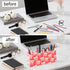 Ainavmxzs 4 Funny Cute Healthy Teeth Acrylic Clear Brush Holder With Compartments Organizer For Vanity Vanity Brush