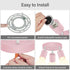3 GU10 Bulb Light Track Lighting Fixtures Ceiling, Pink Round Directional Spotlight Fixtures, Flush Mount Ceiling