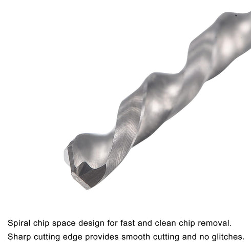 uxcell Solid Carbide Twist Drill Bits 3mm - Metric Left Hand Spiral Flutes for Stainless Steel Drilling.