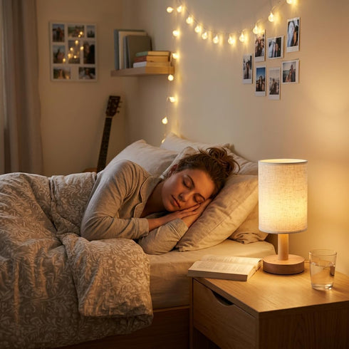 2200mAh 2700K Dimmable Small Cordless Bedside Table Lamp, Rechargeable Battery Powered Lamp with Touch Control, Warm
