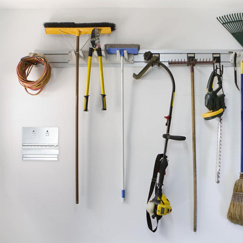 Mobestech Wall Mounted Hex Wrench Hanger, Metal Brackets Organizer for Socket Wrench Holders, Steel Pegboard