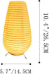 10 Inch Cozy Battery Operated Lamp, Cute Paper Lamp, Accent Table Lamp, Small Tabletop Night Light for Bedroom Living