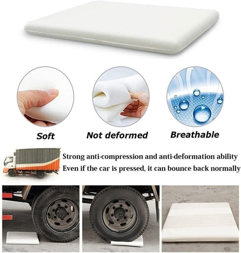 HCZKIUJ 1/2/4 Packs 4.5CM 40 40cm(2Packs)) Memory Foam Seat Cushion, Anti-Slip Waterproof Office Computer Chair Boss