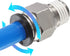 PNEUMATIC Elbow and Straight Combination Push to Connect Fittings, 1/2 Inch Tube OD x 1/4 NPT Thread (Pack of 12)