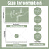 Naozinebi 100 Pack 6x8 Inches Thank You Cards with Envelopes and Stickers Green Sage Thanks Greetings Card Minimalistic