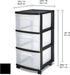 LovingStar 3 WheelsSet 1 Plastic Storage Drawer Cart, Medium Home Organization Storage Container with Large Drawers