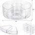 Flytreal 360-Degree 6 Acrylic Pen Marker Organizer for Desk, Rotating Pencil Holder Crayon Art Supplies Storage