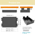Beiyier Under Desk Sliding Drawer, Pull-out Storage Organizer for Office Desk or Table, Black