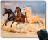 Mouse Pad with Group of Horses Galloping in Sand, Non-Slip Rubber Computer Mousemat