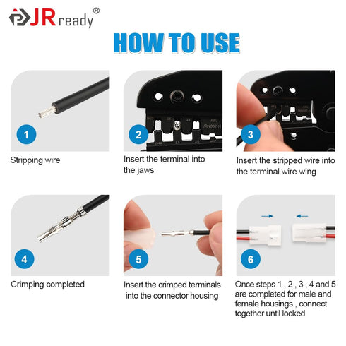 JRready ST6419 Standard.093" Pin and Socket Power Connectors 9 Circuits (4 Matched Sets), 14-20 AWG, Compatible with