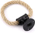 Sumnacon Industrial Pipe Rope Towel Ring, Wall-Mounted Metal Towel Rack with Vintage Style