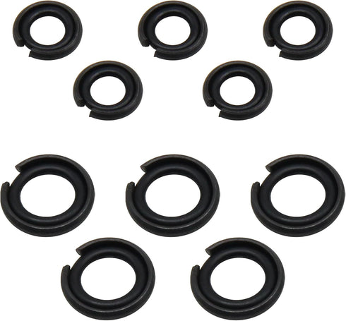 10 Sets of 1/2 inch & 3/8 inch Impact Wrench Retainer Rings with O-ring, Compatible With Electric Wrench/Pneumatic Wrench by RURBRIN