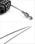 4 Pack QWORK Retractable Cable Lock, Security Password Lock Steel Cable Luggage Locks