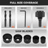 8PCS 1"2-1/8" (2554mm), 2 Set HORUSDY Hole Saw Kit, with Pcs Drill Bits, Mandrel & Hex Key, Smooth Cut, DIY-Friendly