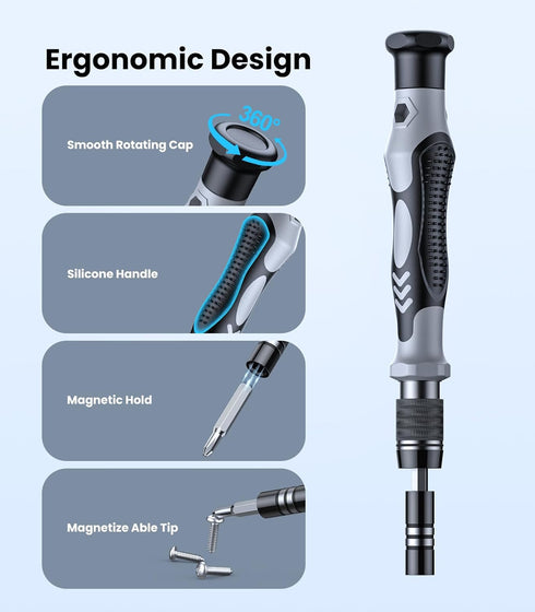 115-in-1 Precision Screwdriver Set, Mini Professional Magnetic Repair Tool Kit for Electronics