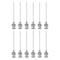 12pcs 20Gauge Stainless Steel Dispensing Needles, 1 1/2" Blunt Tips Luer Lock for Thick Liquids, Ink, Glue, Lab Use