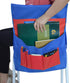 Eamay Chairback Buddy Pockets Chart - Kids School Supplies, Seat Storage Organizer for Classroom Chairs (Blue and Red)