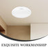 22.7cm HEMOTON Ceiling Light Shade Replacement for Wall Sconce and Ceiling Fixture, Plastic Clip-on Lampshade