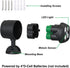Motion Sensor Outdoor Lights, Battery Operated 600LM Motion Detector Lights for Outside, Black (1 Pack)