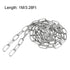 uxcell Stainless Steel 304 Hardened Proof Coil Chain, 1m Length, 1.5mm Thickness, Zinc Plated