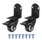 PATIKIL 2" Side Mount Casters with Brake 2 Pcs L-Shaped Plate Swivel