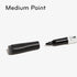 U Brands Fine Tip Dry Erase Markers, Low Odor Whiteboard Markers with Eraser, Black, Set of 12