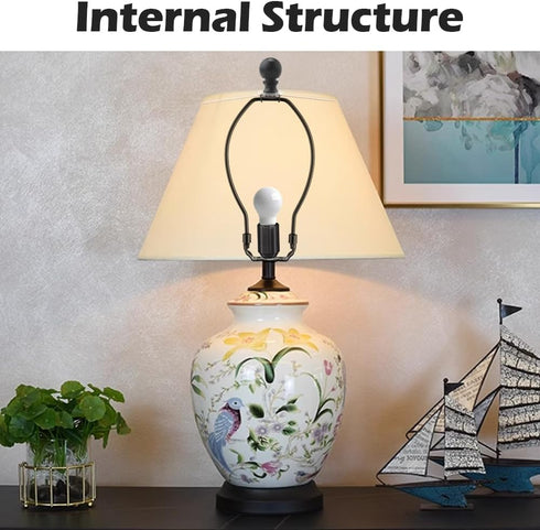 Asjeumt 10 Inch 2 Set Lamp Harp, Black Lamp Harps and Finial, Metal Lamp Shade Harp Holder, DIY Detachable Lampshade