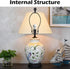 Asjeumt 10 Inch 2 Set Lamp Harp, Black Lamp Harps and Finial, Metal Lamp Shade Harp Holder, DIY Detachable Lampshade
