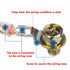 100Pcs Non-Insulated Ring Terminal, AWG16-14 Electrical Wire Crimp Connectors, 1/4" Stud O-Type