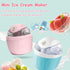 Generic 500ML Frozen Mini Ice Cream Maker, One Touch Dessert Machine for Gelato Sorbet Yogurt, Personal Mini Ice Cream