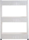 Lavish Home 3 Tier Shelf Rolling Cart - Narrow-Space Kitchen or Bathroom