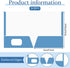 Jutom 50 Pcs 2 Pocket Glossy Laminated Paper Folders, Letter Size Presentation Folder with Pockets for Office Supplies