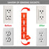 Switch and Receptacle Spacer Outlet Spacers, 100pcs Electrical Outlet Shims for Loose Outlet Electric Switch
