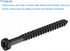 uxcell 25pcs Hex Lag Screws 1/4" x 2-1/2" Carbon Steel Phillips Head Half Thread Self-Tapping Bolts for Deck Building