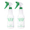 Plastic Spray Bottle 2 Pack, 32 Oz - Heavy Duty Leak Proof Mist Sprayer for Cleaning, Essential Oils, Hair