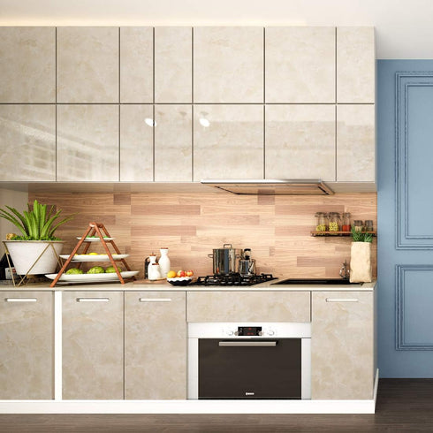 LACHEERY Marble Contact Paper for Cabinets, 12"x160" Decorative Self Adhesive Wallpaper for Kitchen Backsplash