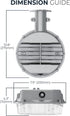 ALB 2000 HALO Outdoor Dusk-to-Dawn LED Security Area Light with Lumens, Wall or Pole Mount - Textured Gray