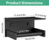 Toilet Paper Holder with Shelf, Adhesive or Screw Wall Mount Paper Towel Holder,Stainless Steel Tissue Holder