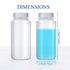 Hoolerry 20 Pcs Clear 16oz/500ml Plastic Sample Bottles with Lids for Lab Classroom Storage