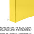 Samsill Durable 3 Inch D Ring Binder, Customizable Clear View Binder, Made in The USA, Yellow, Holds 625 Pages